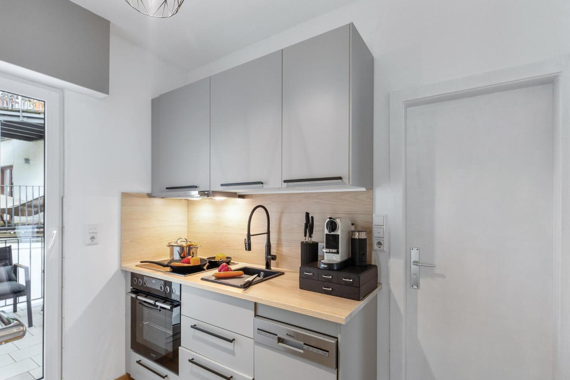 Next Downtown Apartment Parking Kitchen Near Messe فرانكفورت المظهر الخارجي الصورة